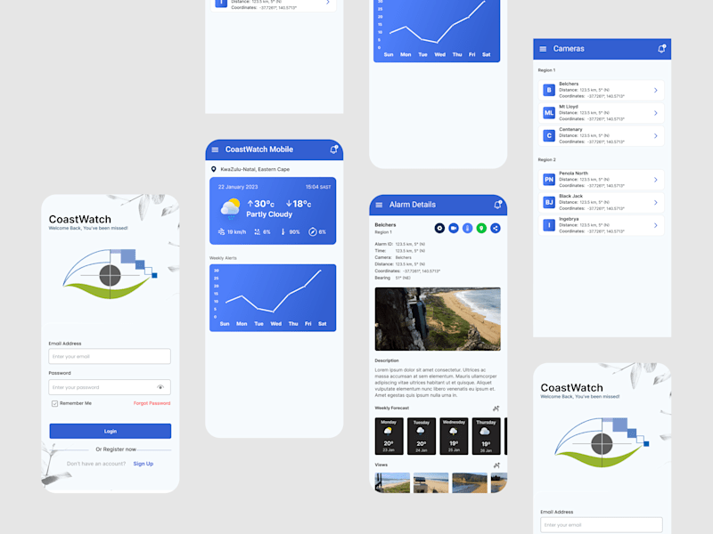 Cover image for Coast Watch Redesign (Figma to WebStorm)