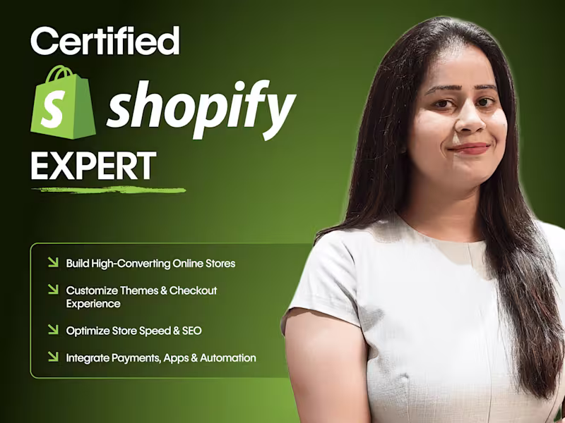 Cover image for Expert Shopify Website Development to Maximize Sales & Growth!