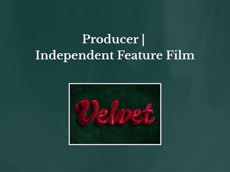 Cover image for "Velvet" (2025) | Producer | Independent Feature Film