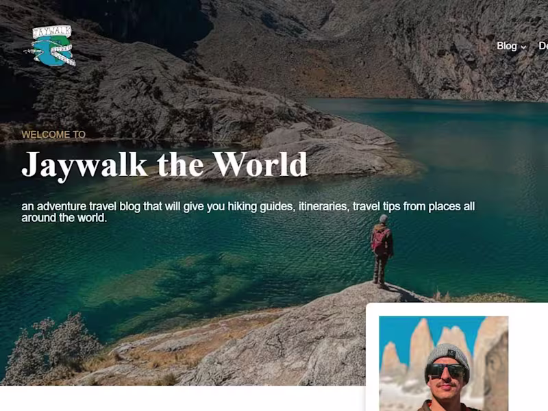 Cover image for Built a WordPress Travel Website 