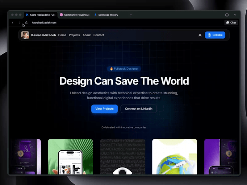 Cover image for Dark Mode Portfolio | HeroUI & Tailwind