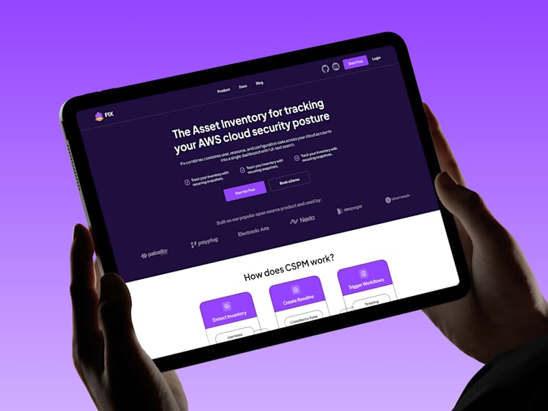 Cover image for FIX Security Website and Dashboard Redesign