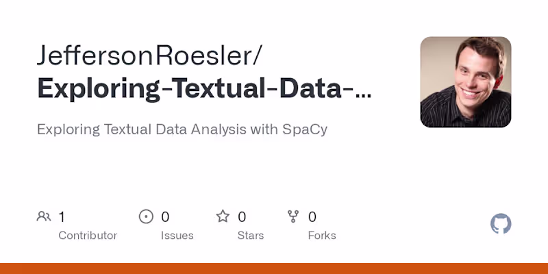 Cover image for Exploring Textual Data Analysis using SpaCy