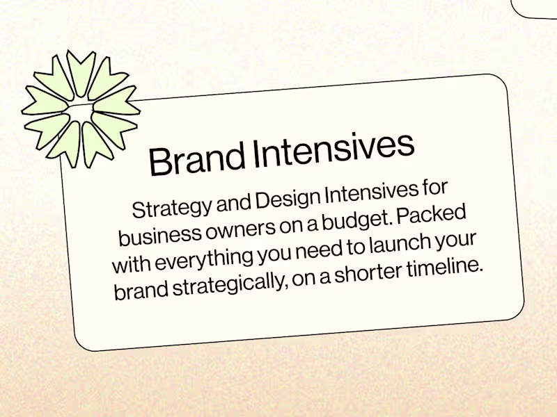 Cover image for Brand Design Intensive