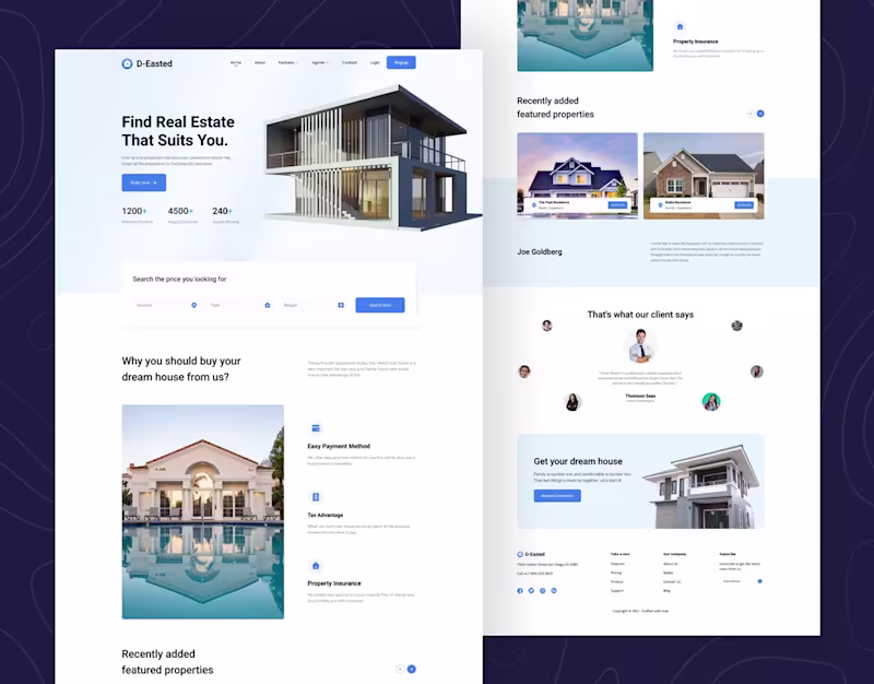 Cover image for Real Estate - Landing Page