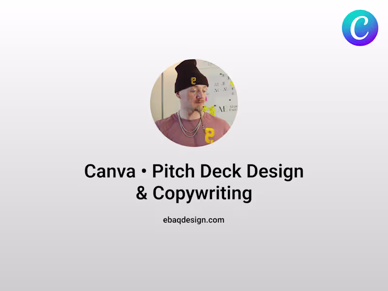 Cover image for Canva • Pitch Deck Design & Copywriting