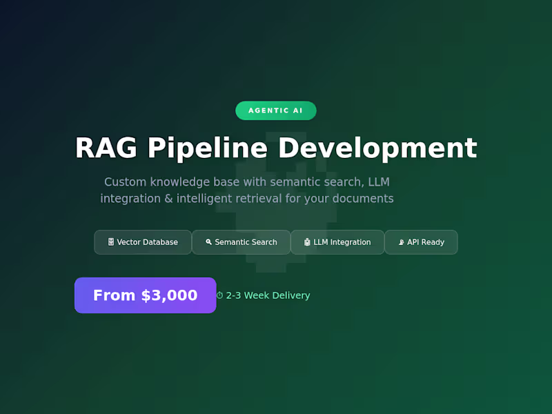 Cover image for RAG Pipeline - Custom Knowledge Base with AI Search