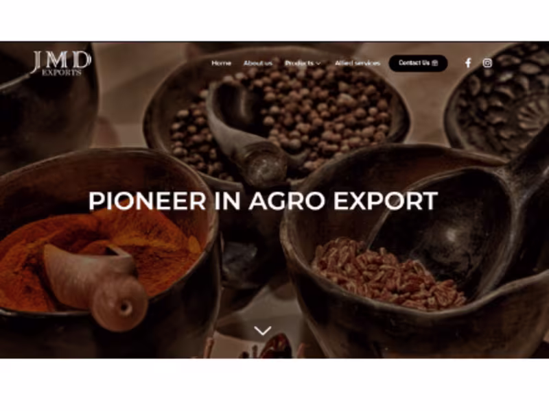 Cover image for Agro-export website