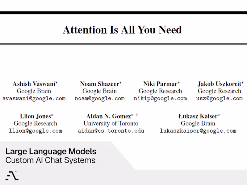 Cover image for Large Language Models - Custom AI Chat Systems