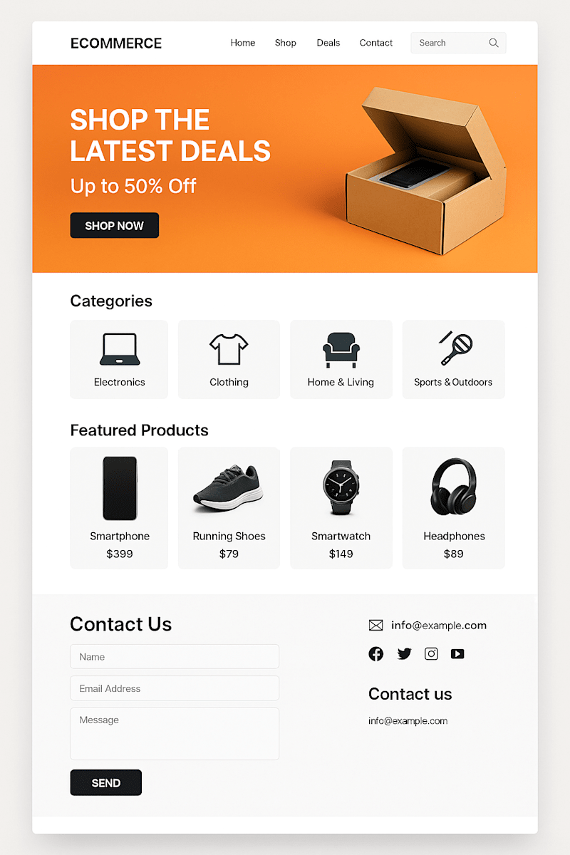 Cover image for E-commerce Website Design for WordPress
