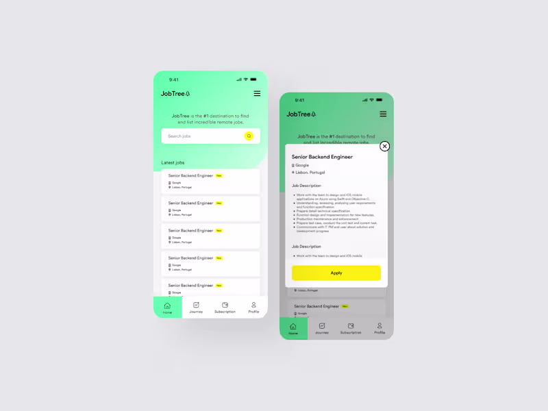 Cover image for JobTree - Job Portal Web UIUX