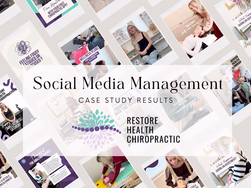 Cover image for Organic Social Media Growth for Restore Health Chiropractic