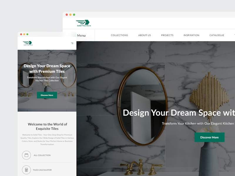 Cover image for Solid Tiles Website Design
