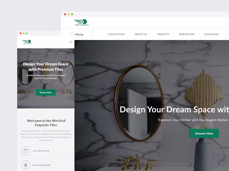 Cover image for Solid Tiles Website Design