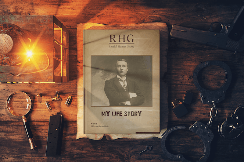Cover image for Vintage Biography Booklet Design for RHG | DesignoFly