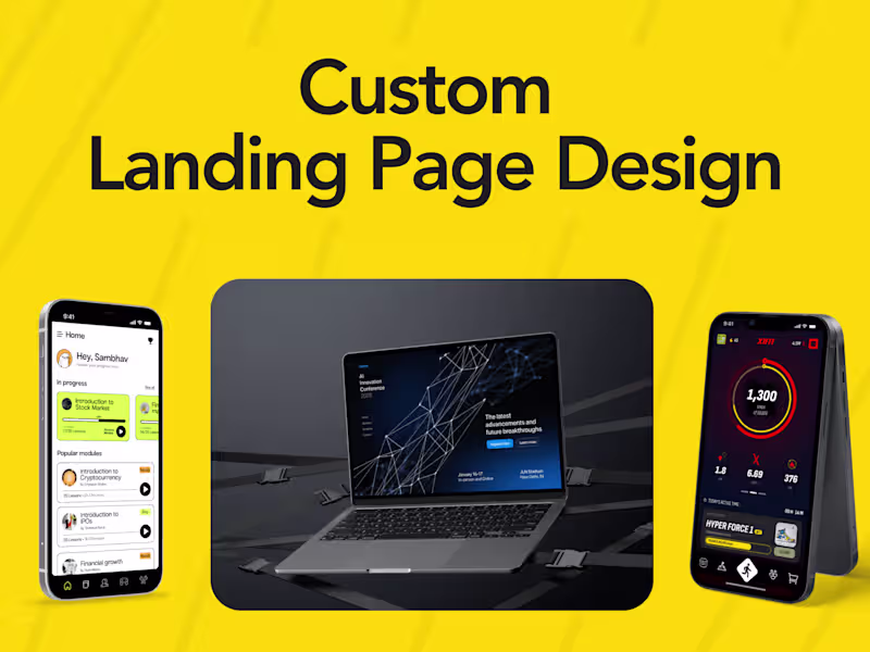 Cover image for Custom Landing Page Design 