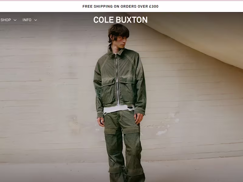 Cover image for Cole Buxton™ | Ready to wear luxury sportswear | London, England
