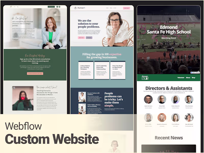 Cover image for Webflow Full-Service Build: Concept to Design to Delivery