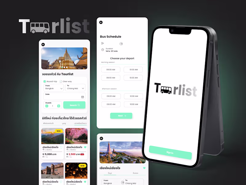 Cover image for Tourlist - Mobile application