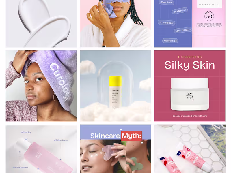 Cover image for Social Media Content Design for Skincare Brand