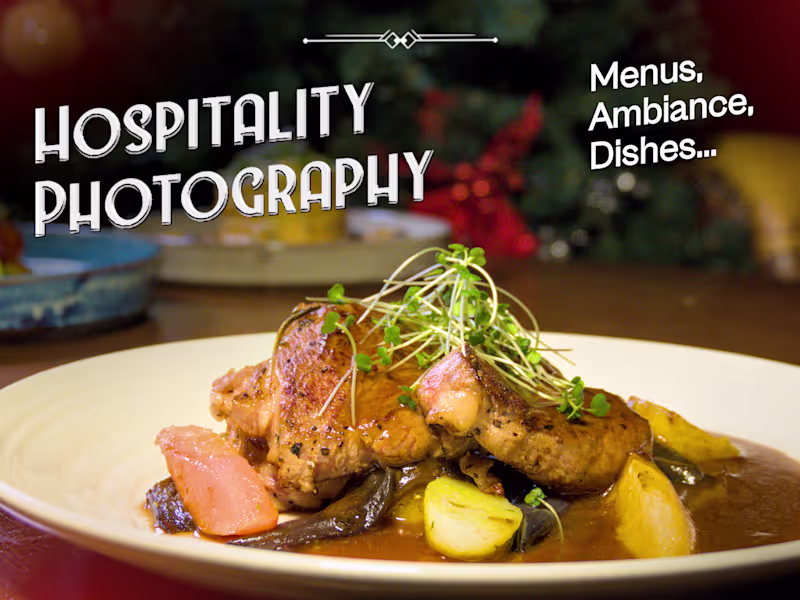 Cover image for Professional Hospitality Photography – 25 Edited Photos -3 Hours