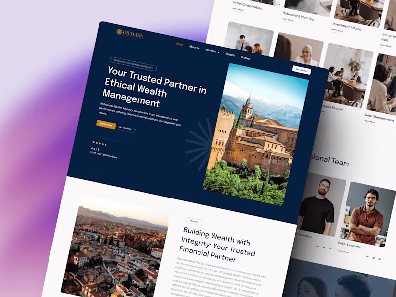 Cover image for Granada Wealth Advisory website design