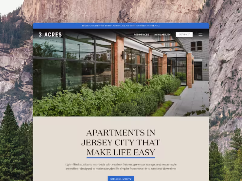 Cover image for 3 Acres (Real Estate) — Web Design & Development