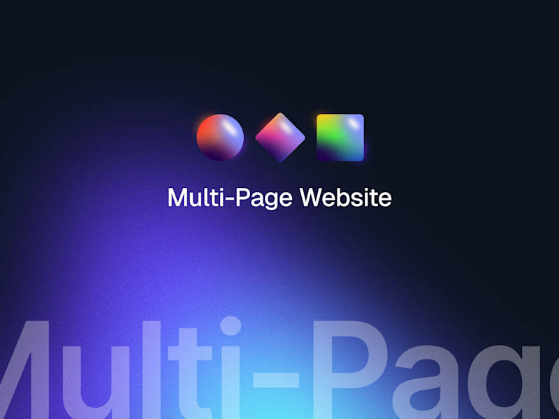Cover image for Multi-Page Framer Website Design & Development
