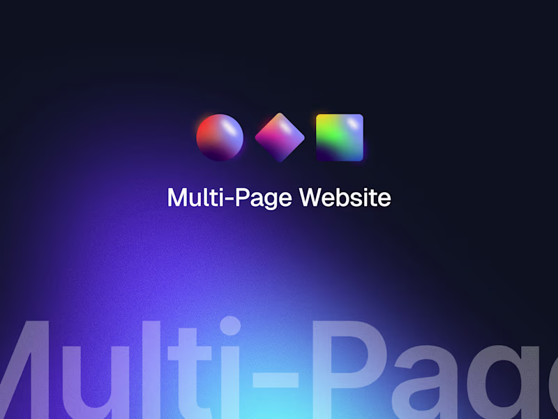 Cover image for Multi-Page Framer Website Design & Development