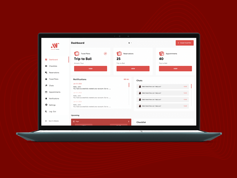 Cover image for Amazin Trips - B2B, B2C Travel Planning Platform
