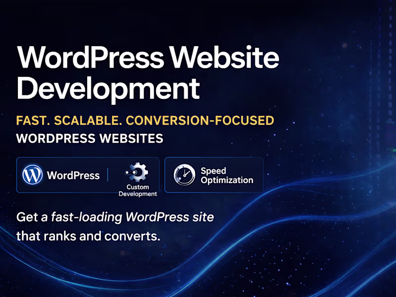 Cover image for WordPress Website Development