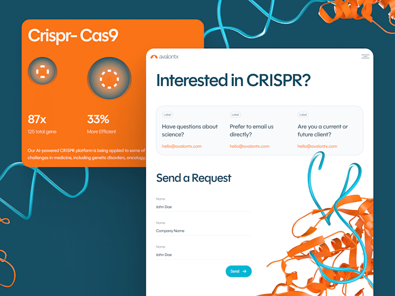 Cover image for avalontx: AI CRISPR Gene Editing - Biotech Therapeutic UIUX