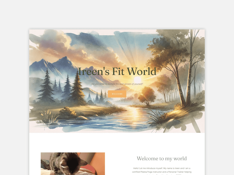 Cover image for From multiple-pages to a landing page | Ireen's Fit World
