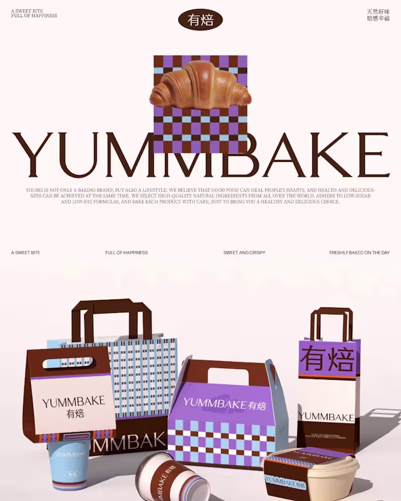 Cover image for Crafting a Warm-Baked Brand Identity for YummBake