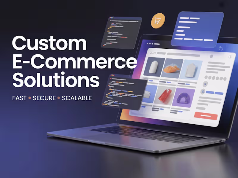 Cover image for E-Commerce Website Development | Mobile-Friendly,Scalable,Secure