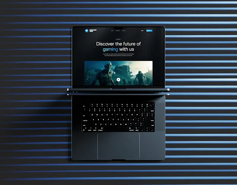 Cover image for Game studio website | Webdesign | UI/UX Design