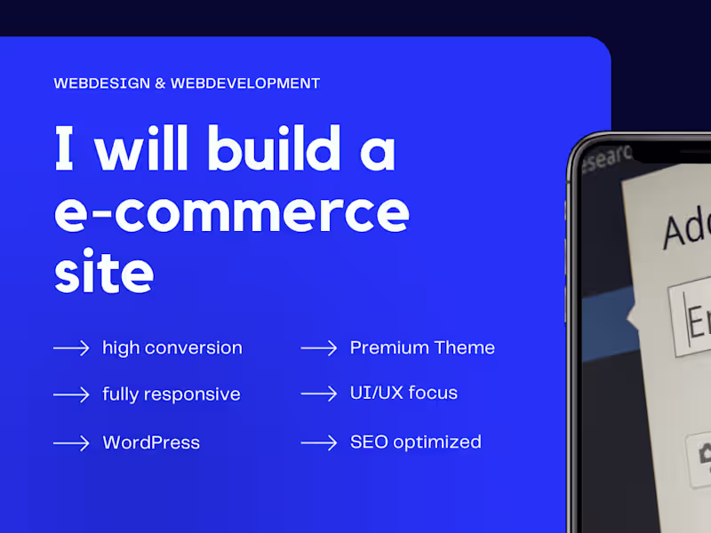 Cover image for Custom E-commerce Website Development Services