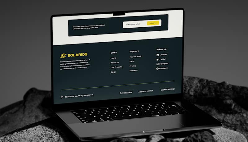 Cover image for SOLARIOS - Brand Identity & UX Website Design