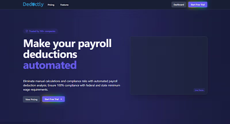 Cover image for Finished building Deductly a couple of months ago. I feel it...