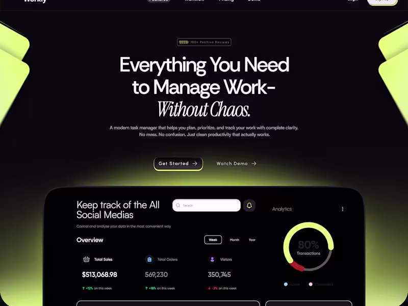 Cover image for Clean Gradient Hero UI for SaaS Platform