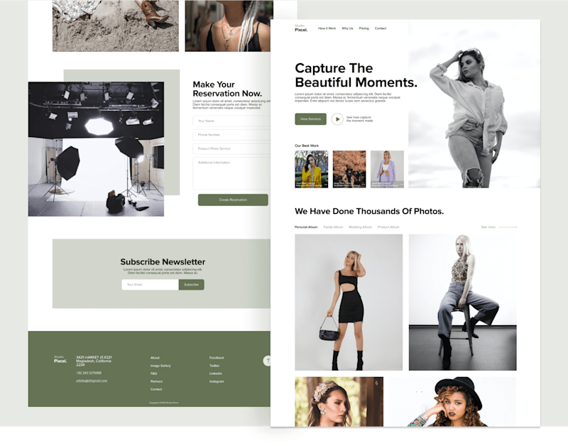 Cover image for Studio Photography Landing Page