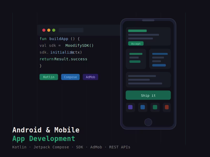 Cover image for Android & Mobile App Development