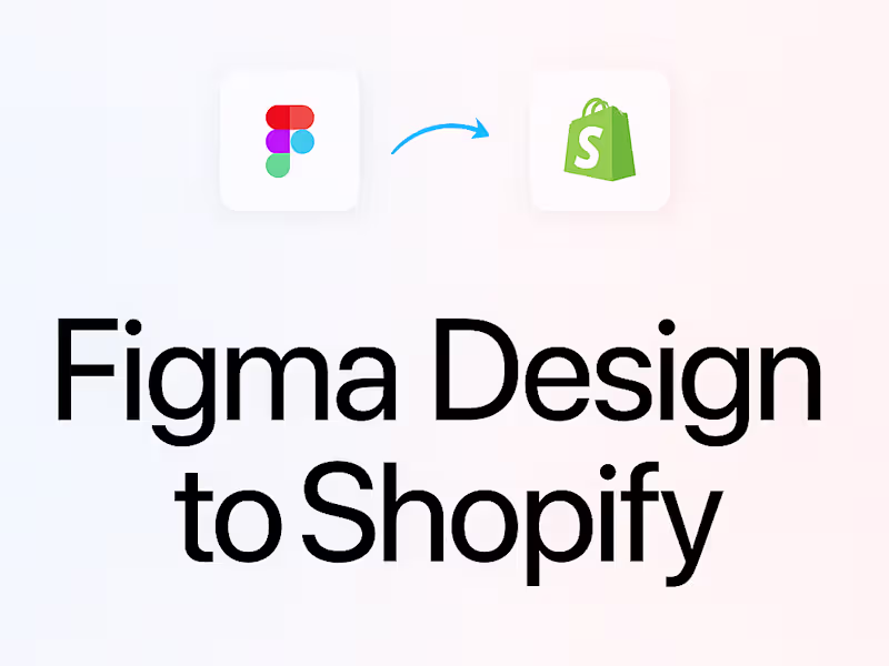 Cover image for Figma to Shopify Website Development
