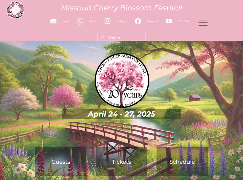 Cover image for Cherry Blossom Festival Website