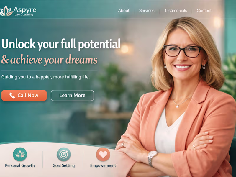 Cover image for The Real Coaching Co. website