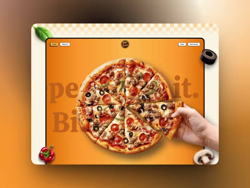 Cover image for Slice Town - Restaurant Website