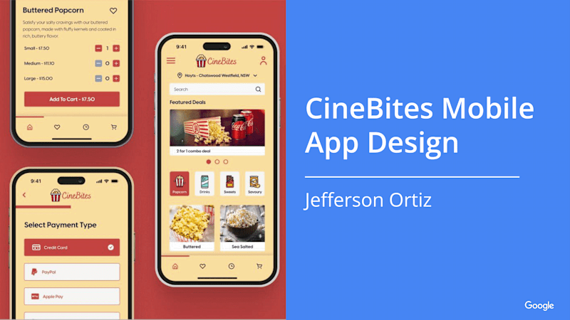 Cover image for CineBites Mobile App Design