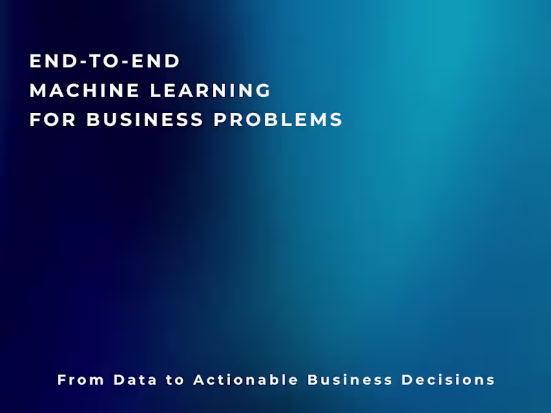 Cover image for End-to-End Churn Machine Learning with Risk Scoring & Deployment