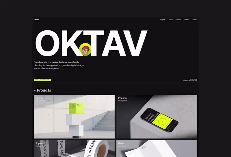 Cover image for Oktav - Creative Portfolio Template