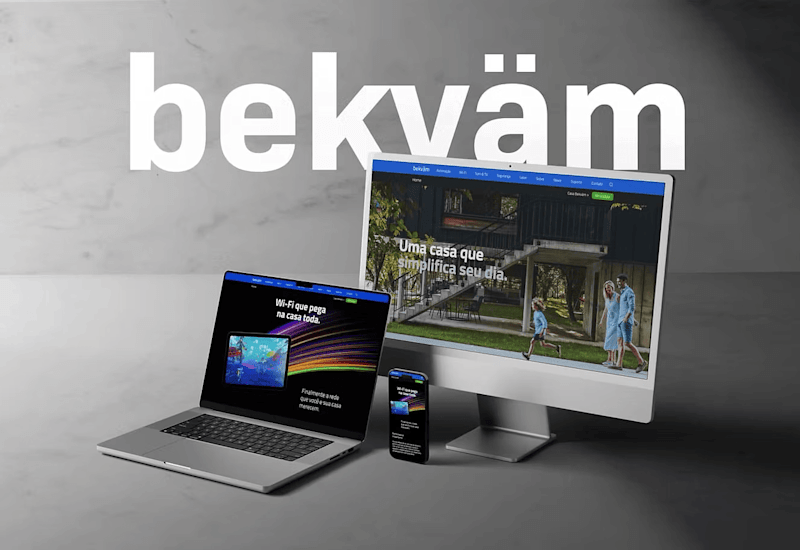 Cover image for Bekvam — Smart Home Automation Website Design (Brazil)